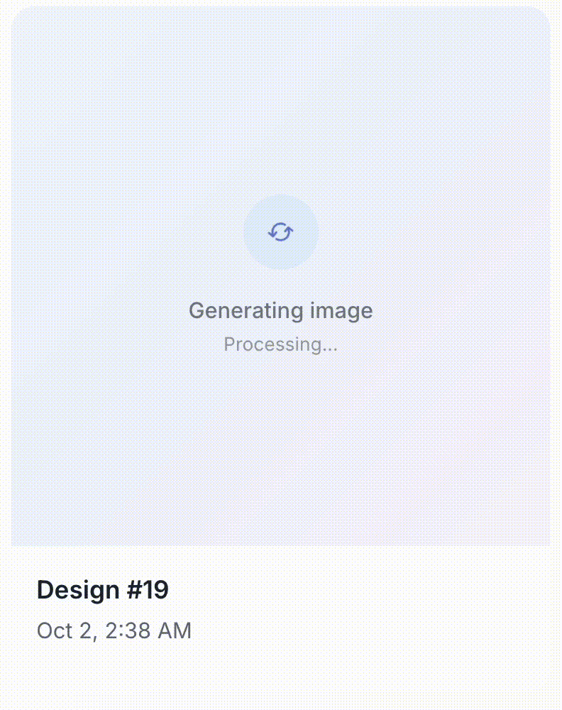 Watch AI generate your product photo